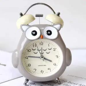 인테리어탁상시계 미니탁상시계 알람시계 그레이