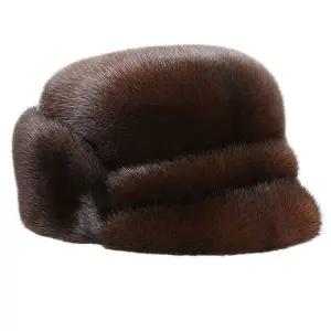 남자 비니 방한모 노인 중년 러시아 밍크모자 군밤모자