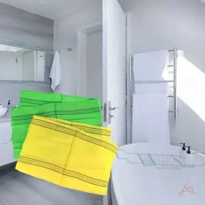 긴형 등밀이 때타올