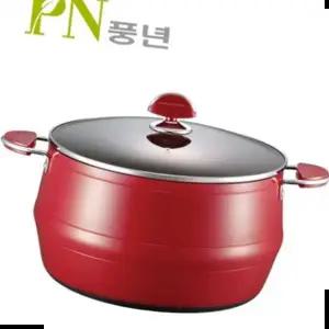 곰통 풍년 포시아 레드 곰솥 냄비 28cm