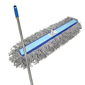 옳은유통 수입중국 밀마포90cm 스텐봉150cm세트/학교 교실 체육관 막대 밀대 마포 걸레 바닥 청소용품