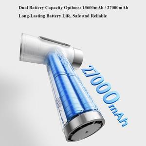 무선 헤어 드라이어 100000RPM 휴대용 강력한 바람 뜨거운 공기와 차가운 스타일링 도구 조절 보호 18W 고