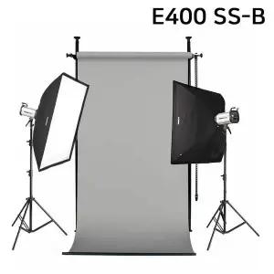 사진조명 촬영 세트 E400 SS-B 고정형 배경지 그레이