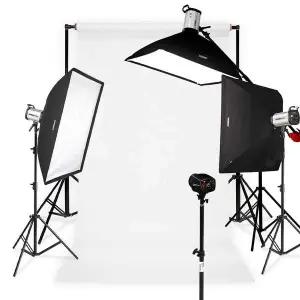 사진조명 촬영세트 E400 STUDIO-E 이동형 배경 화이트