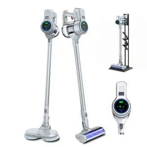 V일렉트로닉스 2IN1 무선 진공 청소기 물걸레키트 차량용 원룸 자취방 청소 고급 LED