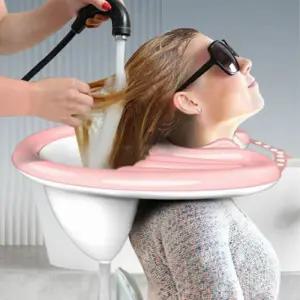 휴대용 접이식 세발기 머리감기도구 복지용 샴푸캡 노인복지용구
