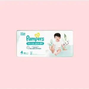 팸퍼스 터치 오브 네이처 팬티형 4단계 48매 3개 일회용기저귀 아기기저귀