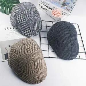 중년 남성 샤계절 야외용 외출용 베레모 헌팅캡 모자