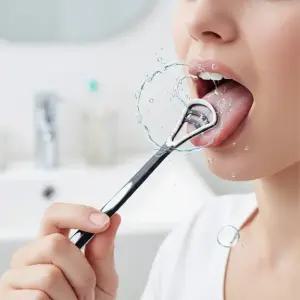 3중 양면 듀얼 혀클리너 입냄새 백태 제거 스크래퍼 혀브러쉬 구강케어