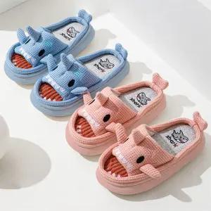 편안한 린넨 층간소음 방지 거실화 슬리퍼 실내화 (상어)