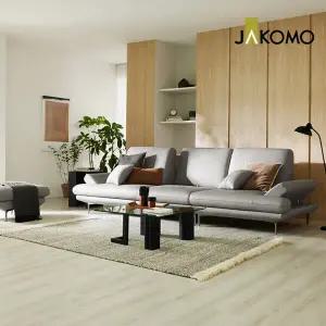 [무이자60][자코모] 일레븐 스윙 4인 기능.성 슈렁큰 천연면피 소가죽 소파+스툴