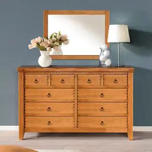 [마루엔개비] 우리목 넓은4단 서랍장 원목가구