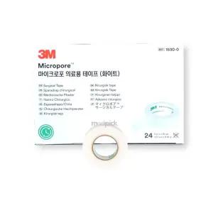3M 1530-0 마이크로포 테이프(화이트) 1.27cm 1박스 24개