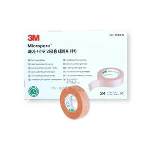 3M 1533-0 마이크로포 테이프(탄) 1.27cm 1박스 24개