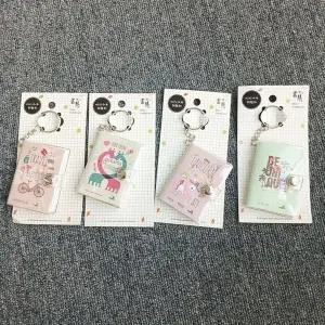 초미니 수첩 노트 키링 4개 한세트 키홀더 다이어리 (WFI771Z)