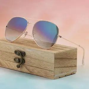 연예인 강화유리 보잉 선글라스 자외선차단 투톤블루