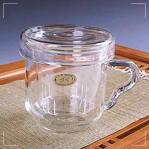 뚜껑 다기 붕규산 숙우 주전자 필터컵 치카오 강화 개인 유리 내열 270ML 찻잔 HWFGOE5N