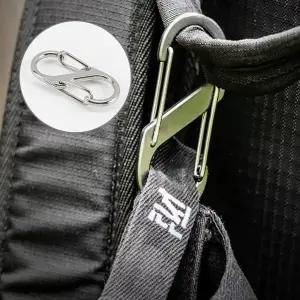 튼튼한 캠핑 고리 팔자형 카라비너 열쇠고리 등산후크 (WFJUYIX)