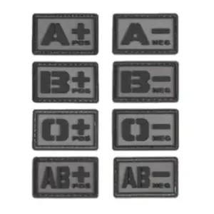 찍찍이 패치 그레이 밀리터리패치 군인혈액형