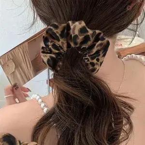 헤어 호피 곱창머리끈 밴딩 악세사리 여성