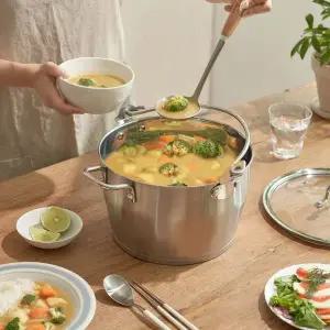 [NS홈쇼핑]PN풍년 인덕션 겸용 잼팟 24cm 곰솥냄비 6L/ 유리뚜껑 포함[35149477]