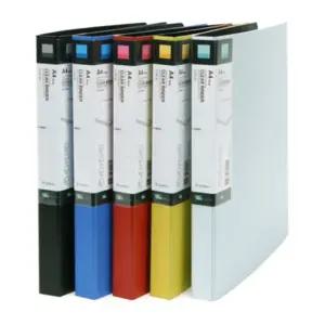 A4 40매 3공 D링 바인더 투명 비닐 포켓 화일 클리어 파일 홀더 포트폴리오북 활동 작품 상장 보관 정리 악