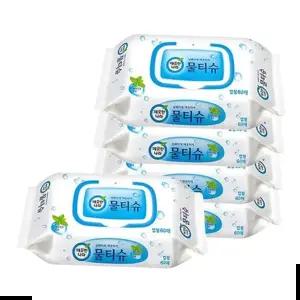 휴대용물티슈 깨끗한나라 물티슈 캡형 60매x32입 1BOX