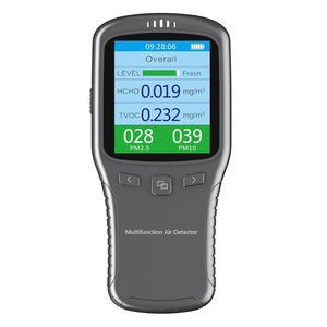 실내 공기질 모니터, IGERES 포름알데히드 검출기, 오염 먼지 검사기, HCHO / TVOC PM2.5 PM10 (그레이) 검출