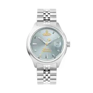 [비비안웨스트우드] 여성 여자 블루 실버 메탈시계 VV311LBLSL