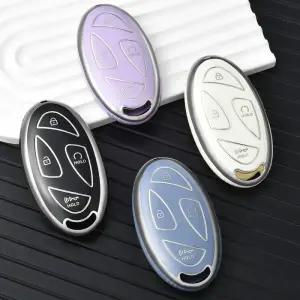 차키케이스 커버 현대 그랜저 GN7 코나 Ev 2023 차량용 TPU 키 포브 케이스 쉘 홀더 체인