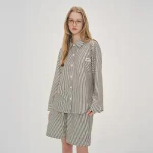 여성 G072 에르나 긴소매+3부팬츠 파자마 세트