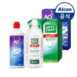 옵티프리 렌즈세척액 에이오셉 플러스 360ml 2개+익스프레스 470ml 2개
