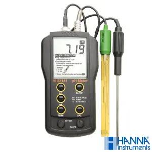[종로의료기]HANNA USA 수질측정기 HI8314-1 pH미터 휴대용 pH측정기 온도에 따른 자동보정