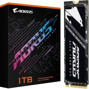 AORUS Gen4 7300 SSD 1TB(히트 스프레더 포함) PCIe 4.0 NVMe M.2 내장 솔리드 스테이트 드라이브(읽기
