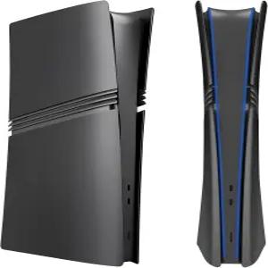 PS5 Pro 디지털 에디션용 커버 플레이트 PlayStation 5 콘솔 ABS 교체 사이드 쉘 케이스(블랙)와 호환되는