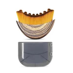 얼굴 마사지 활력 및 디퍼핑을 위한 림프 컨투어 페이스 브러시 - 턱선 리프팅 아이백 이중 턱 목 관리를