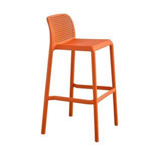 플라스틱 바의자 홈바 체어 스툴 홈바체어 바스툴 높은 주황색75CM