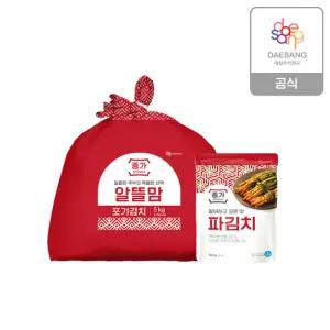 종가 알뜰맘 포기김치 5kg+파김치300g