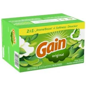 게인 Gain 오리지널 건조기 드라이시트 160매 종이 섬유유연제 국내발송