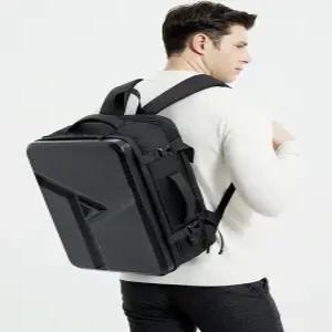 18인치 노트북가방 백팩 하드 직장인 단일 남성용 하드쉘 블랙 출장 심플
