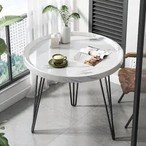 거실 60cm 티테이블 화이트 (WFHJM39)