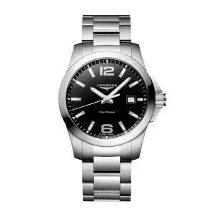 [신세계라이브쇼핑]론진 L3.759.4.58.6 콘퀘스트 남성 메탈시계