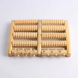 발마사지 발바닥지압판 발지압판 에코우드 롤러 (WFHJJIR)