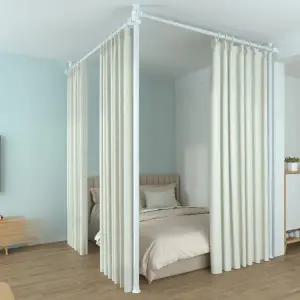 거실 파티션 가림막천 차단 홀딩도어 침실 우풍 가리개 2.1-2.6mx1.6-2.1m A