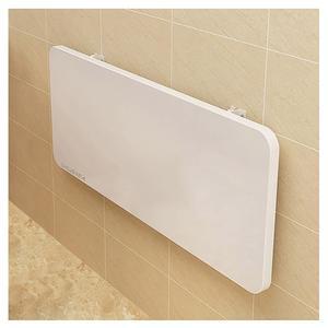 벽걸이 접이식 폴딩 테이블 100 50cm, 스테인리스 브래킷 화이트 플로팅 데스크 소형공간 세탁 홈바 다이닝용