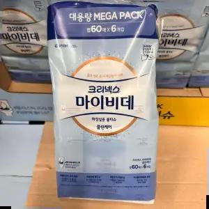 물티슈 크리넥스 마이비데 x 60매 6팩