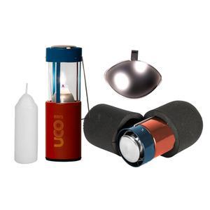 UCO 오리지널 캔들 랜턴 키트 - 알루미늄 캠핑 랜턴, 비상 양초 2개 포함, 라이트 리플렉터 및 코쿤 케이스 배낭 여행, 하이킹 정전 시 방풍 생존