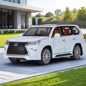 HAOCHI 1/32 Lexus LX570 SUV 합금 자동차 모델 다이캐스트 오프로드 차량 시뮬레이션 소리와 빛  장난감