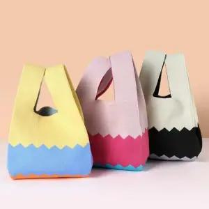 봉지가방 봉다리백H_웨이브 크로스백코디 쇼핑백 백팩 학생 여성 미니숄더백