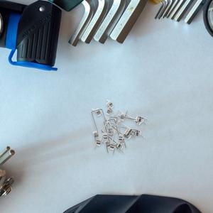 8개 스테인리스 스틸 토션 스프링 플립 쓰레기통 뚜껑 교체용 V형 수리 액세서리 가정  사무실용 내구성 쉬